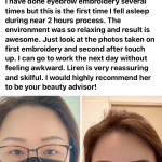 Eyebrow Embroidery for Ladies - Customer Review 11