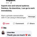 Eyebrow Embroidery Services in Singapore - Customer Review 4