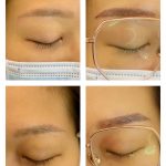 Feng Shui Eye Embroidery in Singapore Closeup Comparison - Before & After