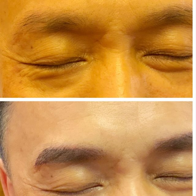 Eyebrow embroidery for Feng Shui