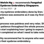 Eyebrow Embroidery in SG - Social Media Review